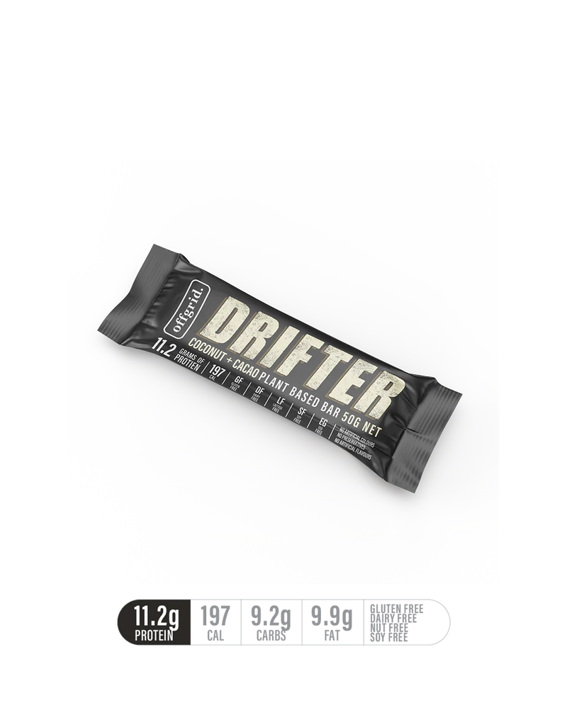 Offgrid Drifter Plant Based Protein Bar - Coconut + Cacao & MCT Oil