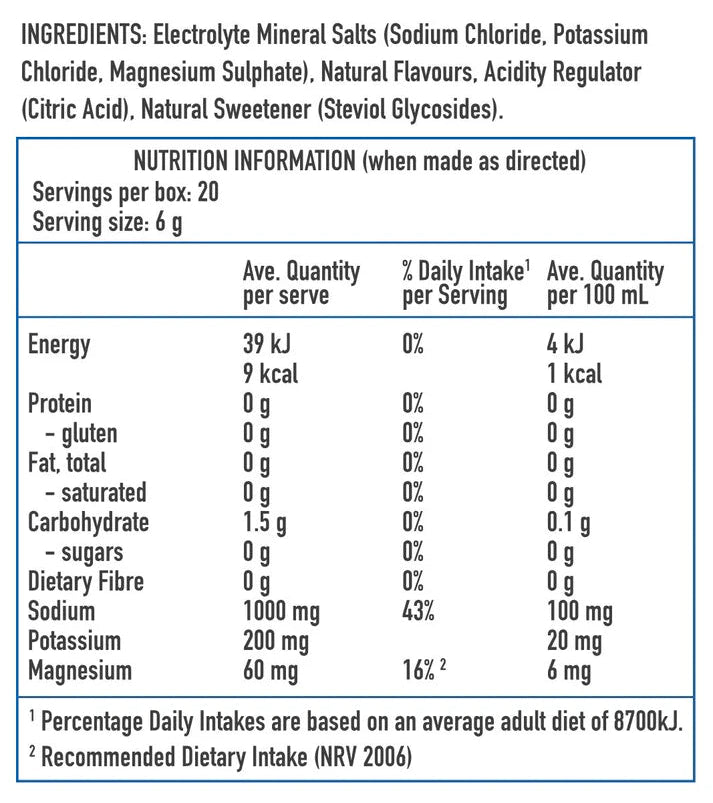 F.oreyou Electrolyte Recovery Drink - Blueberry Salt - 20x Sachet Box