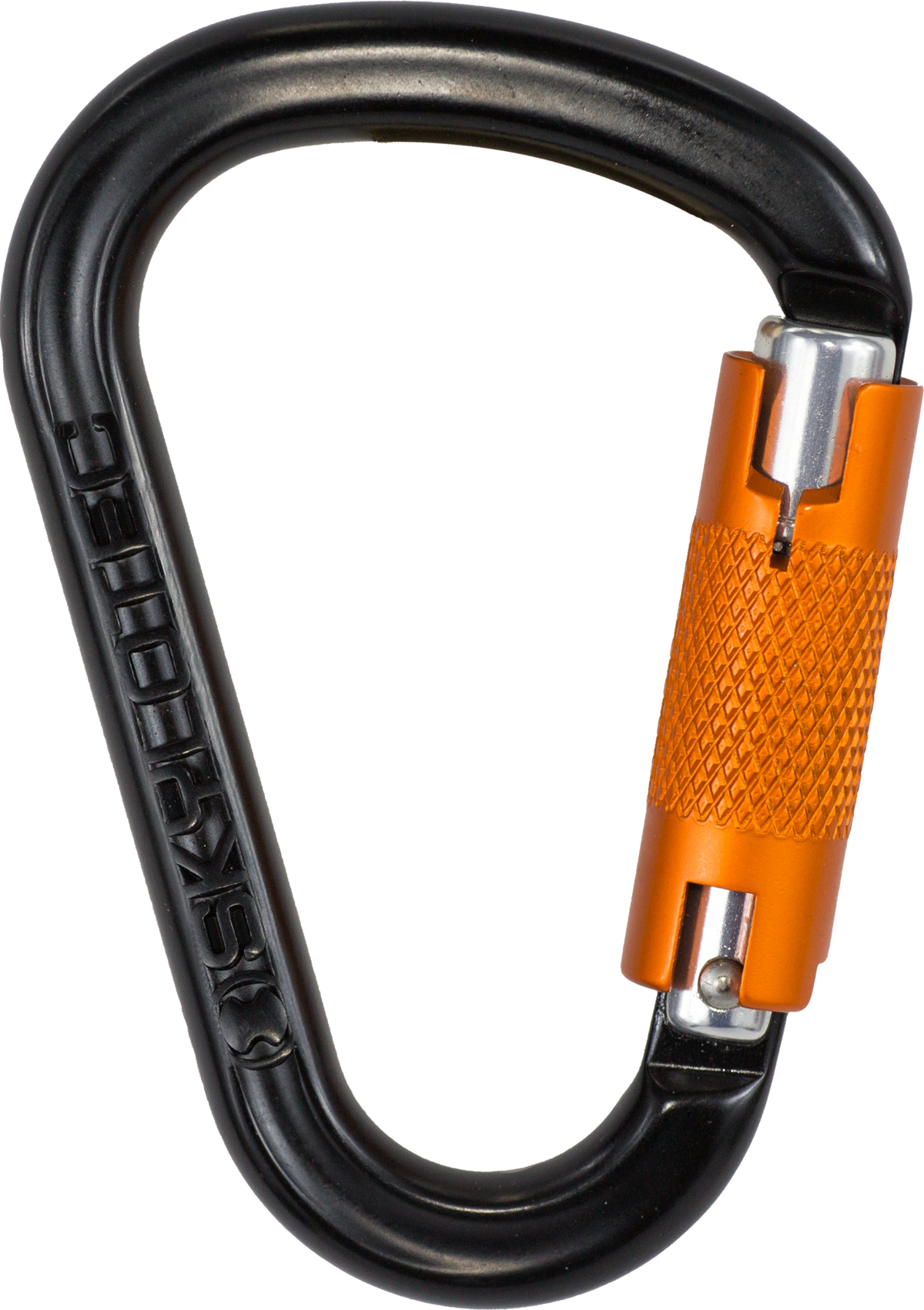 Skylotec PassO-SC Twist Lock Carabiner - Black/Orange
