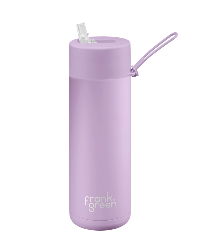 Frank Green Ceramic 20oz Reusable Bottle with Straw