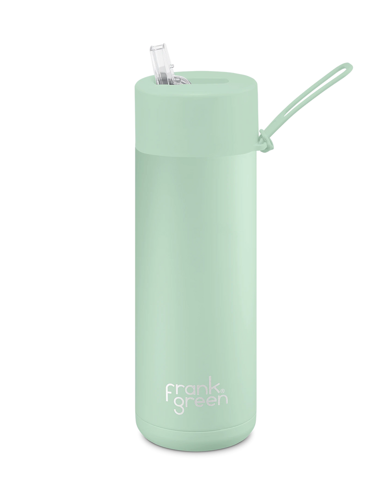 Frank Green Ceramic 20oz/595ml Reusable Bottle with Straw