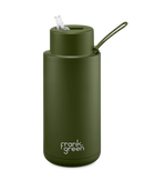 Frank Green Ceramic 34oz/1L Reusable Bottle with Straw