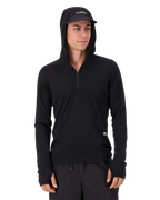Mons Royale Men's Temple Merino Long Sleeve Hood