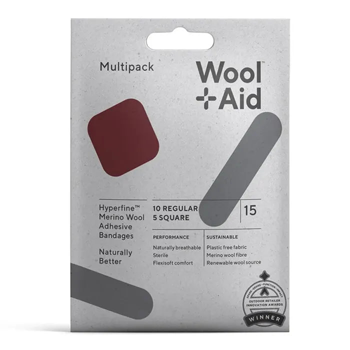 Wool Aid Merino Wool Adhesive Bandages - Wellness Multipack