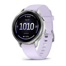 Garmin Venu 4 41mm - Silver with Periwinkle Silicone Band