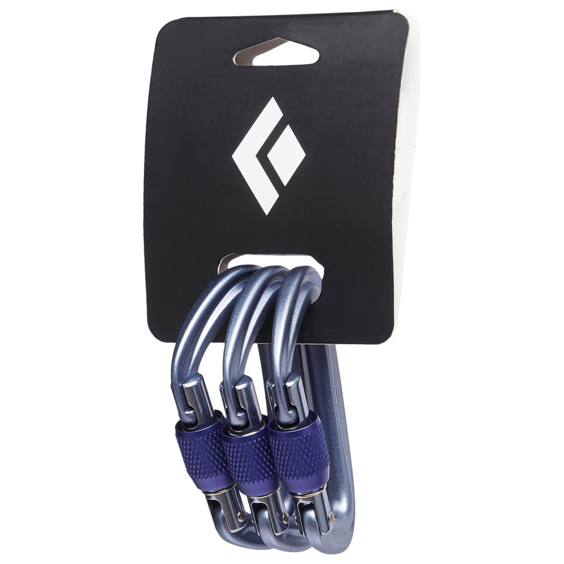 Black Diamond Liteforge Screwgate Carabiner Grey (3Pack)