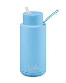 Frank Green Ceramic 34oz/1L Reusable Bottle with Straw