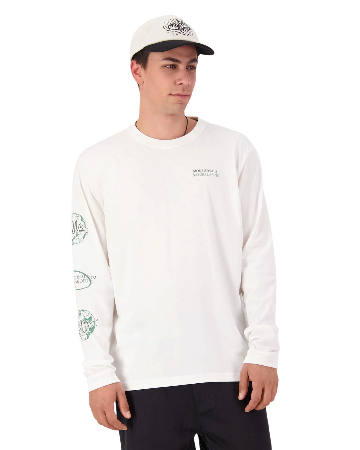 Mons Royale Men's Yonder Merino Organic Cotton Long Sleeve Top