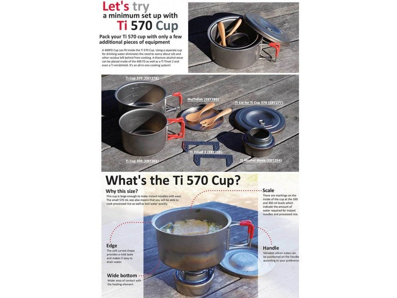 Evernew Titanium Folding Cup