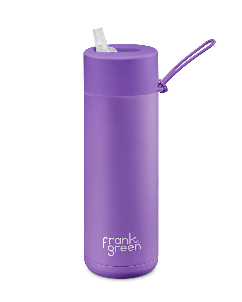 Frank Green Ceramic 20oz Reusable Bottle with Straw