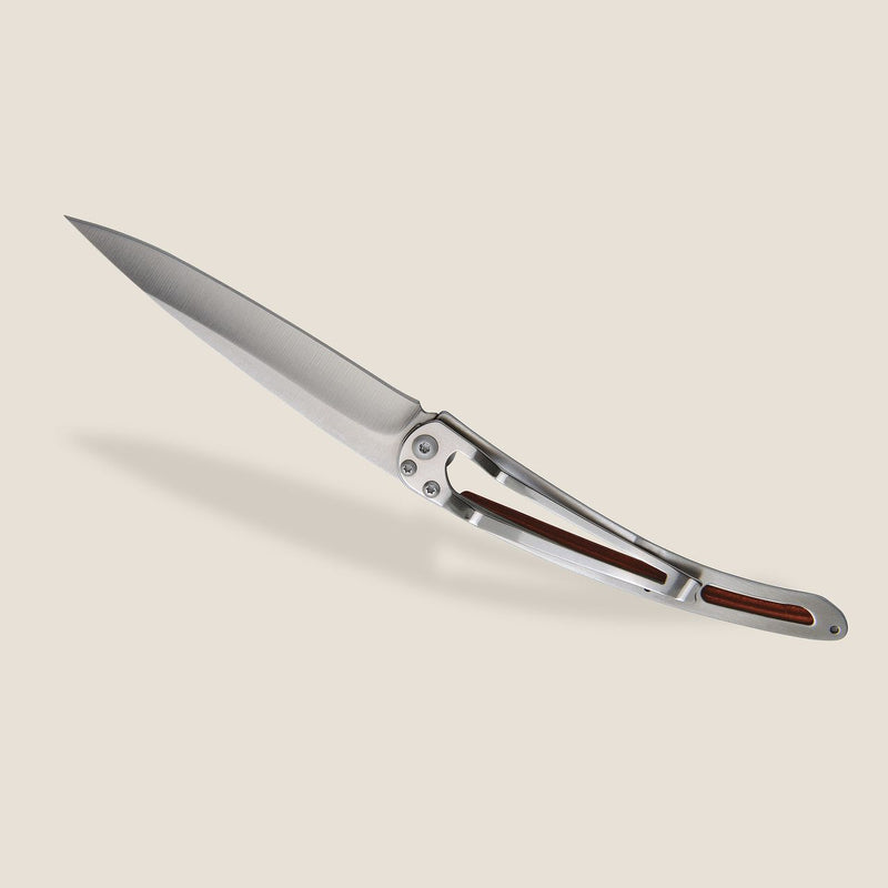 Deejo Tattoo 37g Knife with Coral Wood Handle, Mountain