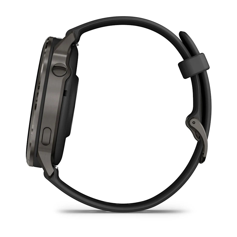 Garmin Venu 4 45mm - Slate with Black Silicone Band