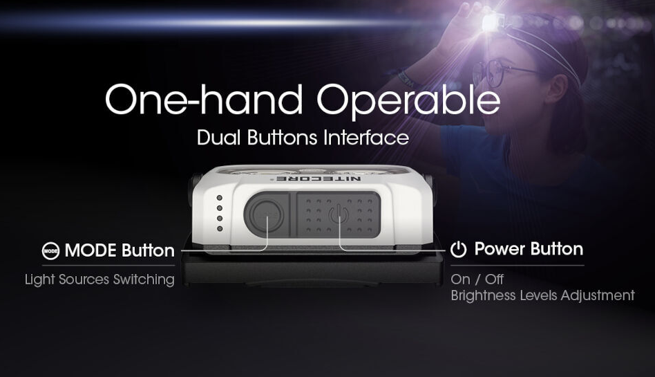 Nitecore NU21 USB Headlamp - Titan White