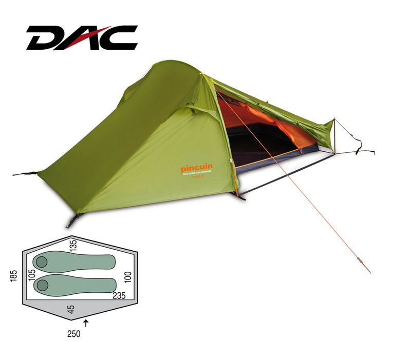 Pinguin Echo 2 DAC 2 Person Tent - Green