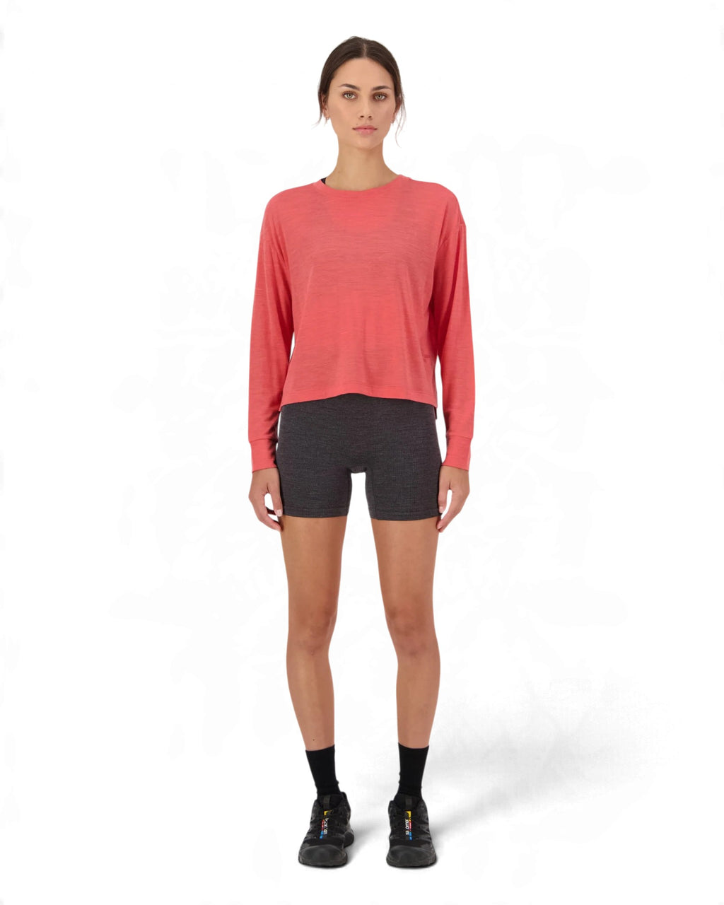Mons Royale Women's Zephyr Merino Tencel Boxy Long Sleeve Top