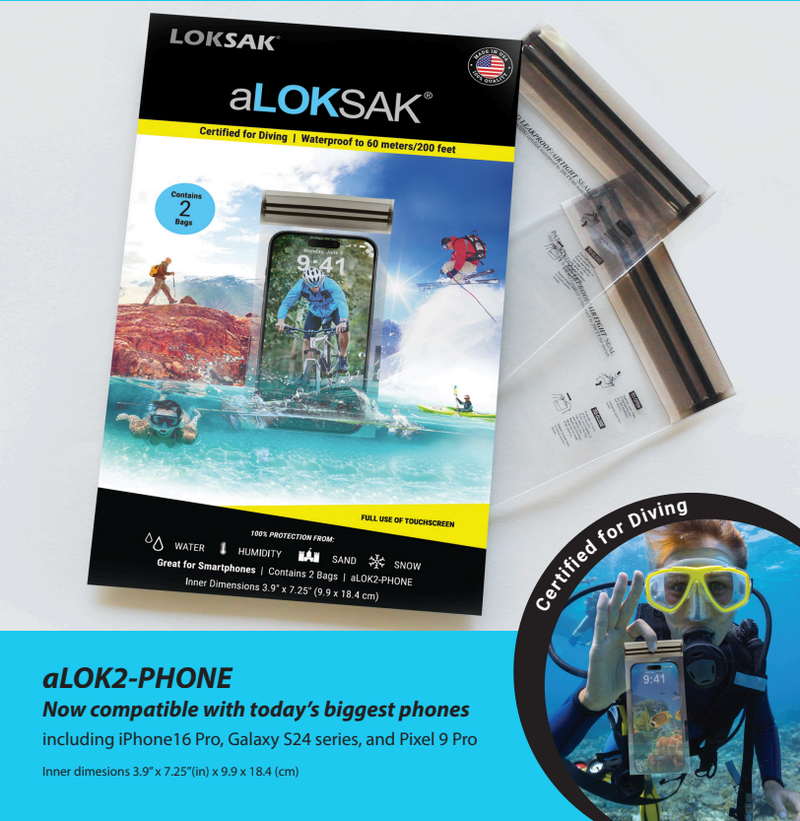 Loksak Waterproof Protective Cover for Electronics - Smartphone Size