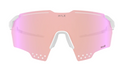 Hilx Kinetik Gladiator Sunglasses -Large - Shiny White w/ Trail Lens | Gearshop NZ