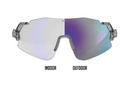 Hilx Kinetik Savage 2.0 Sunglasses - Crystal Grey/Purple w/ Photochromic Purple Lens | Gearshop NZ