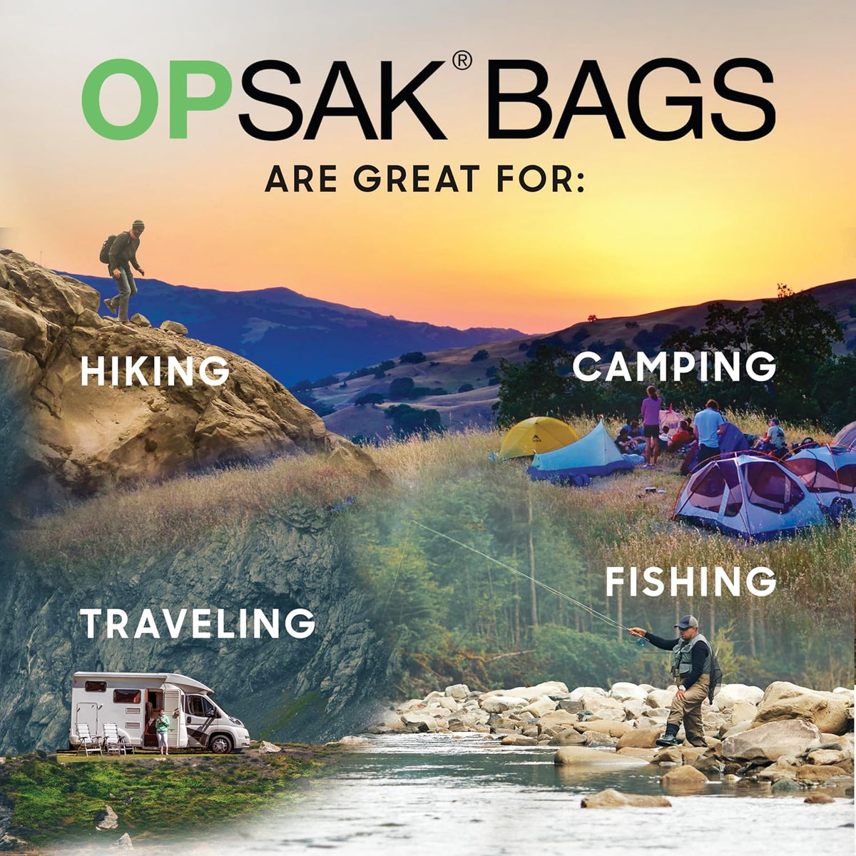 Loksak Odour Proof Dry Bags - 3 Pack