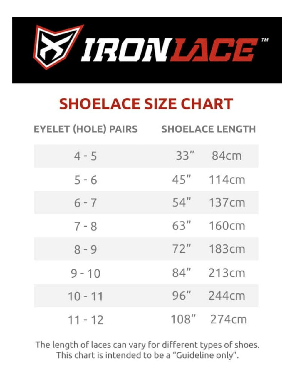 Ironlace Paracord Lace