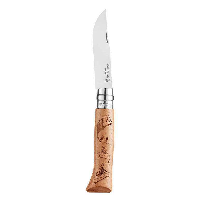 Opinel Limited Edition Knife Stainless Steel No 8 - Skiing