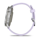 Garmin Venu 4 41mm - Silver with Periwinkle Silicone Band