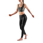 Skins Series 3 Womens 7/8 Tights with Pocket - Black