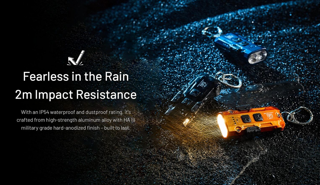 Nitecore Tip3 Keychain Torch - Black