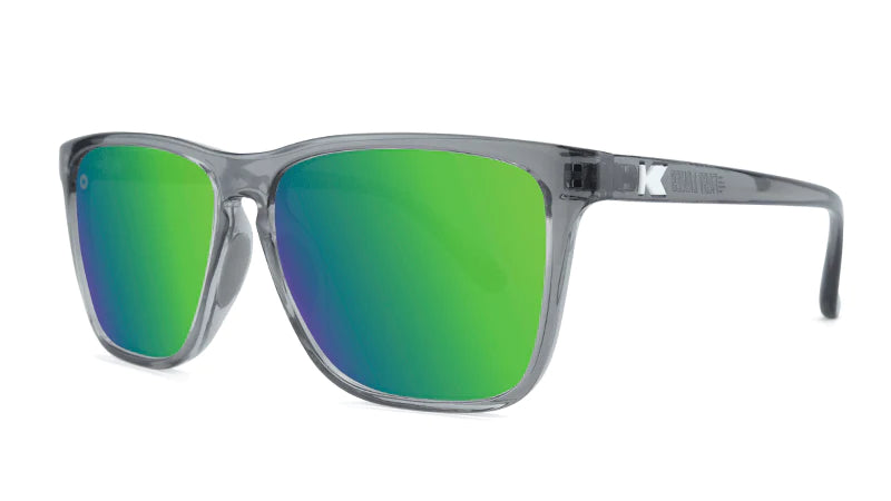 Knockaround Fast Lane Polarized Sunglasses, Frosted Grey