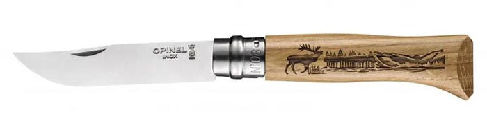 Opinel 8VRI Animal Series Oak Wood Knife