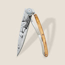 Deejo Tattoo 37g Knife with Olive Wood Handle, Sailing