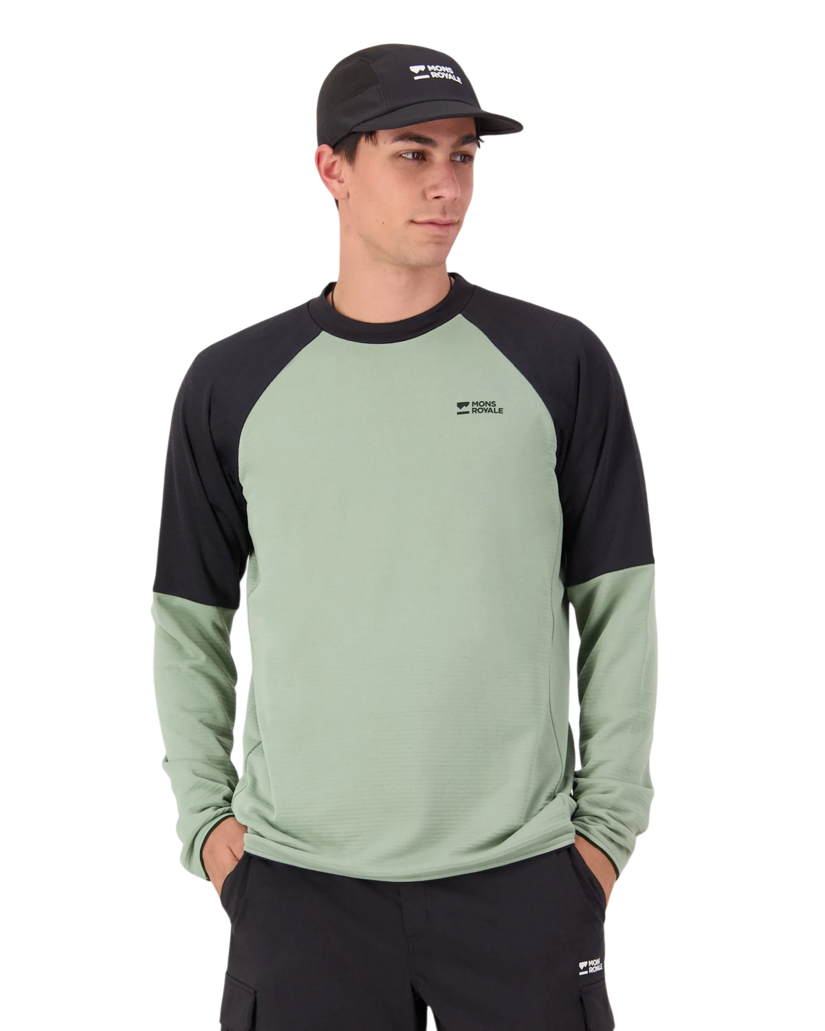 Mons Royale Men's Quad Merino Fleece Pullover Top