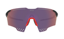 Hilx Kinetik Gladiator Sunglasses -Large - Matte Black w/ Red Mirror Lens | Gearshop NZ