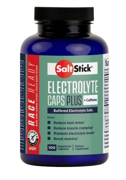 Saltstick Race Ready Plus Caps Caffeinated - 100 Capsules