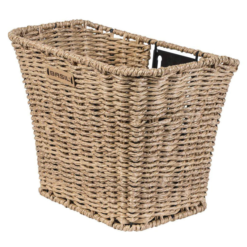 Basil Bremen Rattan Look (KF) Bike Basket (No KF Handlebar Mount)