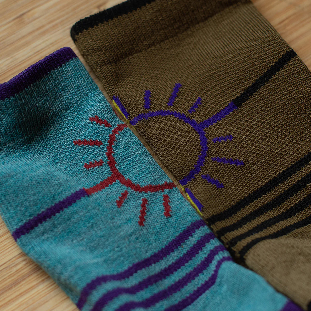Point6 Merino Rising Sun III Ultra Light 3/4 Crew Sock