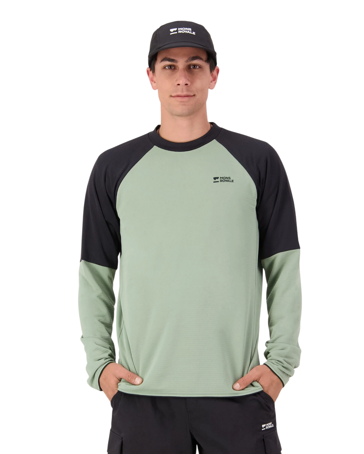 Mons Royale Men's Quad Merino Fleece Pullover Top