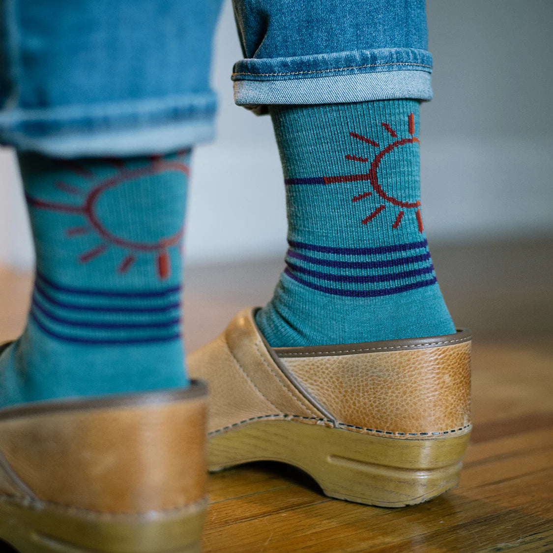 Point6 Merino Rising Sun III Ultra Light 3/4 Crew Sock