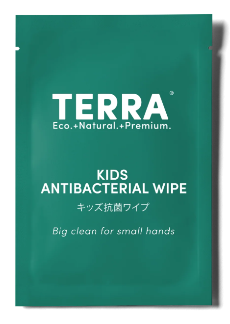 Terra Kids Antibacterial Wipes - 30x
