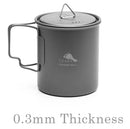 Toaks Ultralight Titanium 450ml Cup w/ Lid