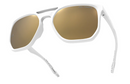 Hilx Trident Carnage Sunglasses - Matte White w/ Gold Polarized Lens | Gearshop NZ