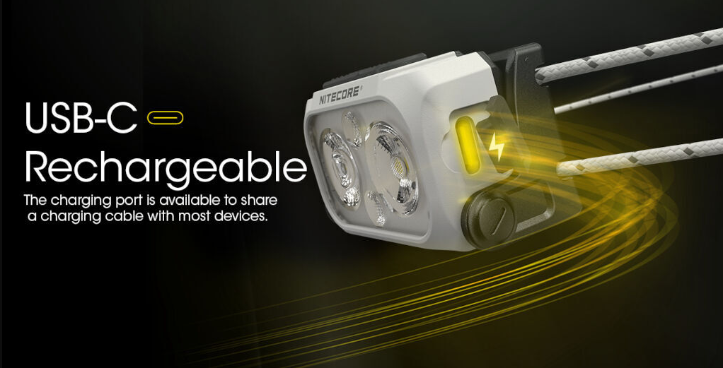 Nitecore NU21 USB Headlamp - Titan White