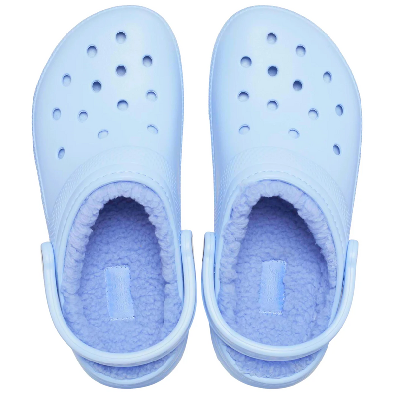 Classic fuzz lined clog top ice blue