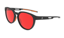 Hilx Kinetik Spectra Sunglasses - Matte Black w/ Red Lens (RelaX Vision) | Gearshop NZ