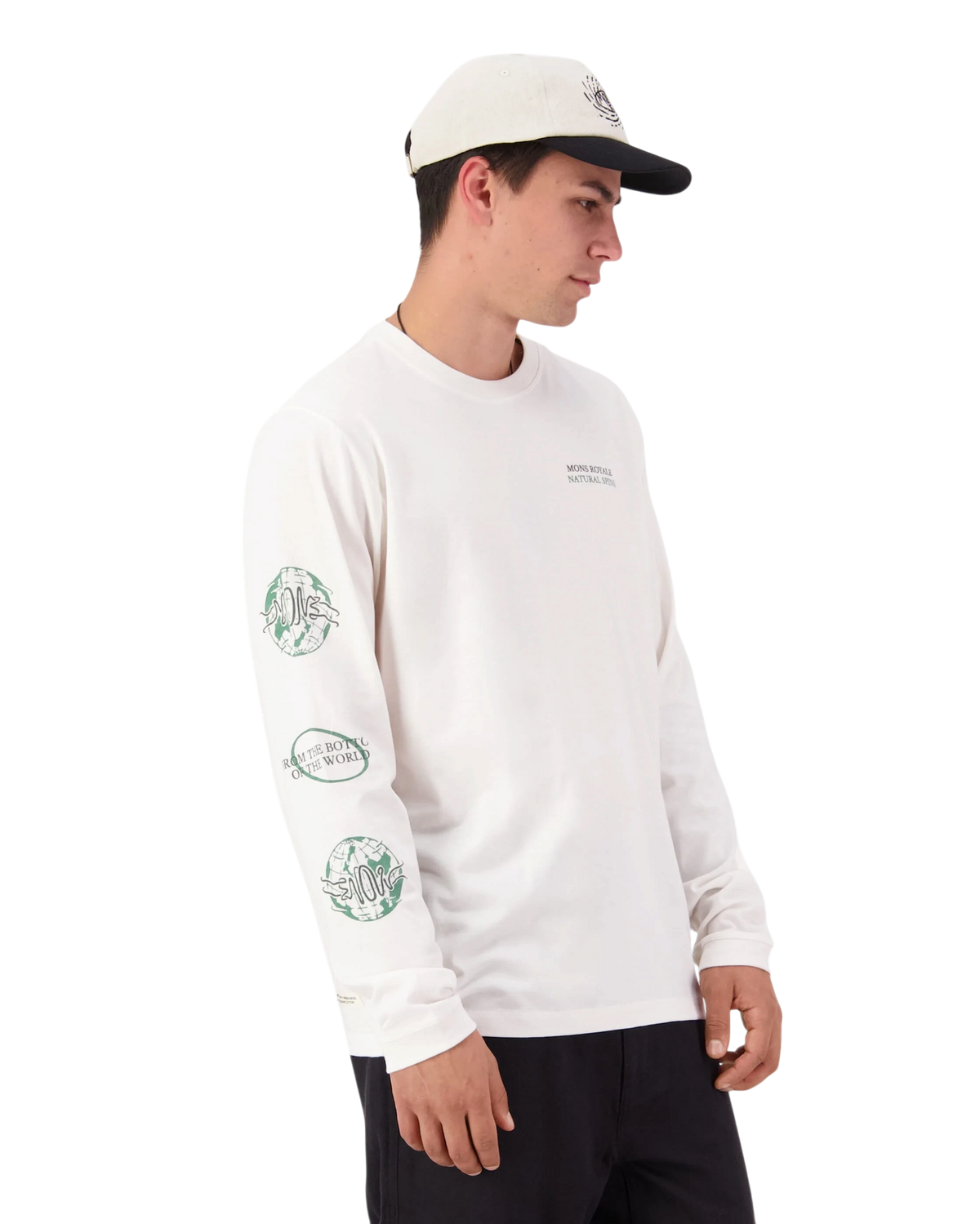 Mons Royale Men's Yonder Merino Organic Cotton Long Sleeve Top