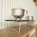 Evernew Aluminum Table w/ Stove Hole | Gearshop NZ