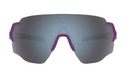 Hilx Kinetik Savage Sunglasses - Large - Matte Purple/Blue w/ Silver Lens | Gearshop NZ
