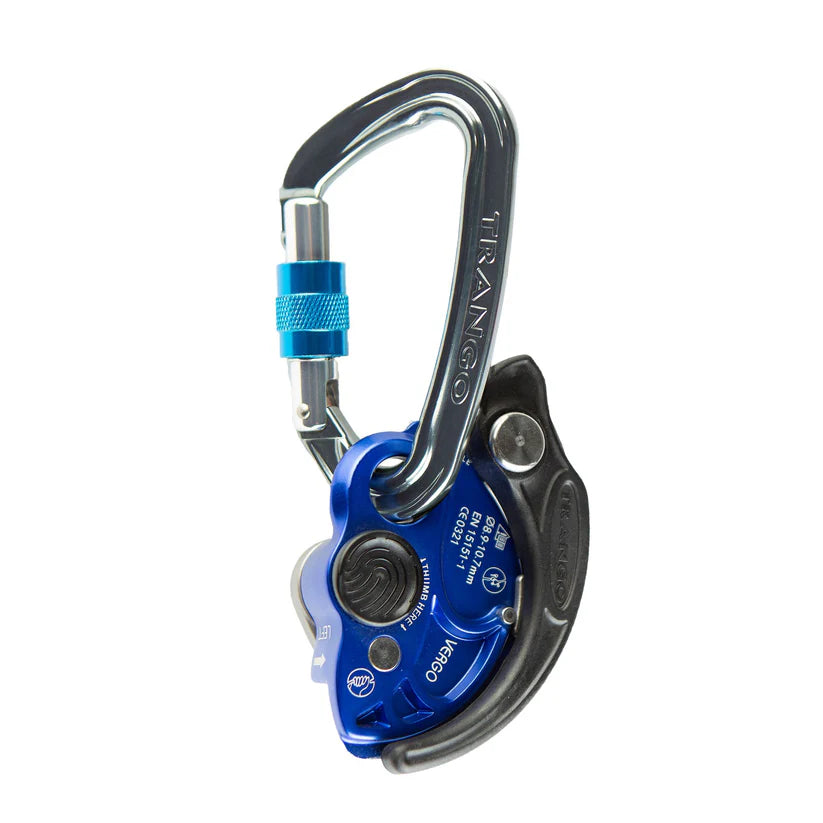 Trango Vergo & React Screwlock Belay Device - Blue
