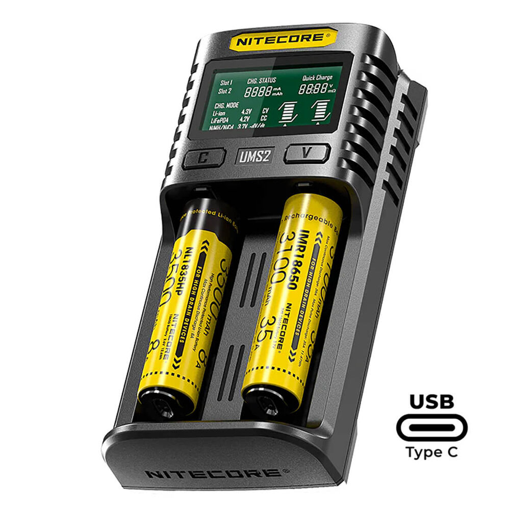 Nitecore UMS2 USB Battery Charger