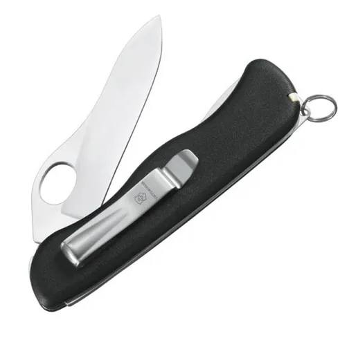 Victorinox Sentinel Clip One Hand Knife Black